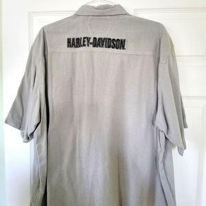 Light Grey Harley-Davidson Short Sleeve Shirt